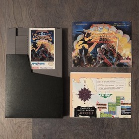 The Magic of Scheherazade (NES) with Instruction Manual, Map & Cartridge Sleeve 