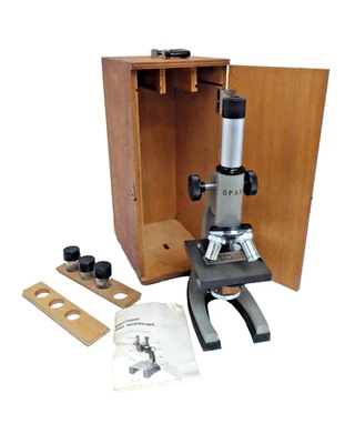 Vintage Opax Stereo Microscope in Wooden Case 20x 4x Scientific Japan - Image 1 of 4