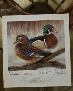 Duck Dynasty Commander signierte Lithographie Phil Si Willie Jase Robertson #294 - Bild 1 von 3