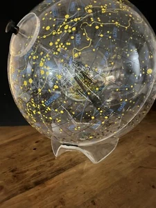 1977 Farquhar "Earth in Space" Globe ~ Celestial Transparent Globe ~ Very Rare! - Picture 1 of 24