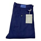 Jacob Cohen TOM WOOL COMF Men's Chino Cloth Pants Cobalt Blue Classy Virgin New