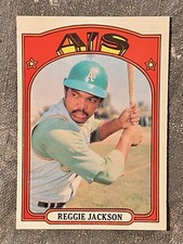 1972 TOPPS BASEBALL CARD, REGGIE JACKSON #435, OAKLAND A'S, PRISTINE NrMt CARD 1