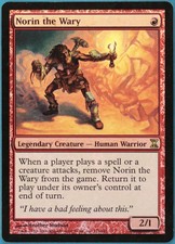 Norin the Wary FOIL Time Spiral HEAVILY PLD Red Rare CARD (148770) ABUGames