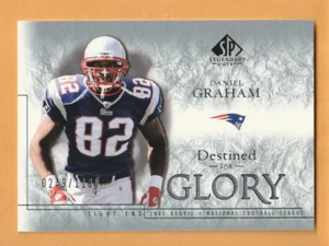Daniel Graham New England Patriots 2002 SP Legendary Cuts #163/1100 14D - Imagen 1 de 2