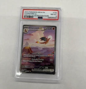 2023 Pokemon Mew 151 Charizard ex 199/165 Special Illustration Rare PSA 8 - Bild 1 von 2
