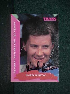 1993 TRAKS WARD BURTON ~AUTOGRAPH~ BASE CARD #42
