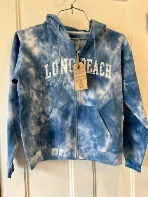 Sudadera con Capucha EXIST Para Mujer Talla L Grande Azul Tie Dye LONG BEACH NUEVA con ETIQUETAS Foto 1 de 4