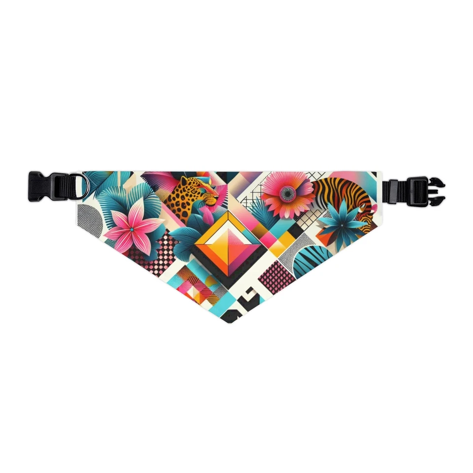 Collar Bandana Personalizado Colorido para Mascotas - Elegante y Perfecto para tu Amigo Peludo Foto 1 de 1