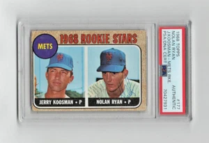 1968 Topps Nolan Ryan novato PSA ADN certificado AUTÓGRAFO AUTÉNTICO tiene 50 años - Imagen 1 de 2