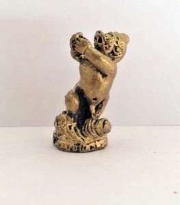 Statuette figurine laiton amulette BOUDDHA DIVINITE POUPON ARGENT Chine b142 - Picture 1 of 3