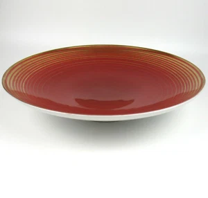 Fürstenberg Porzellan Schale rot Golddekor Art Deco ? Porcelain Bowl BIG 30,5cm - Bild 1 von 6