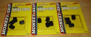 Monkey Grip Tires Plastic Valve Caps 08830-M (M8830) Pack of 4 Pieces, Lot of 3 - Picture 1 of 9