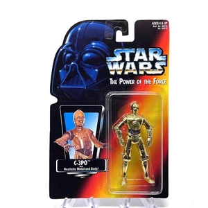 Star Wars C-3PO With Realistic Metalized Body Power Of The Force Vintage 1995 - Bild 1 von 11