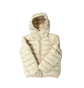 Nike Big Kids Jacket Sportswear Synthetic Unisex Loose Fit Sanddrift Extra Small - Picture 1 of 7