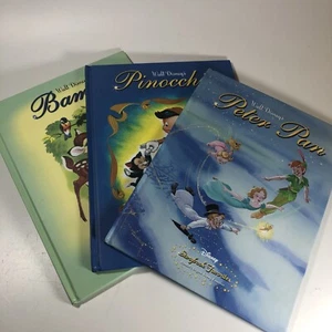 Walt Disney's Storybook Favorites Pinnochio, Bambi, Peter Pan, Hardback Lot of 3 - Imagen 1 de 12