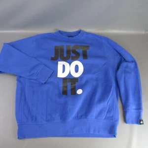 Nike Sportswear Just Do It Sweatshirt Pullover Crew Neck Graphic Logo XL - Picture 1 of 6