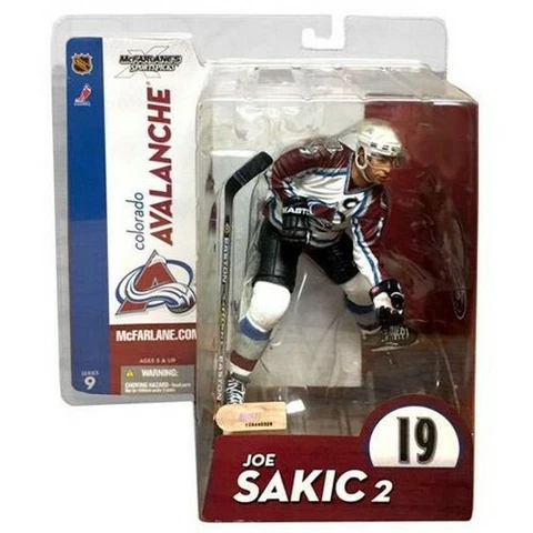 Joe Sakic Colorado Avalanche McFarlane Action Figure NIB NHL 9 Avs Hockey Cover