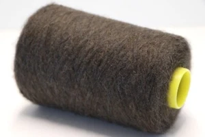 K08 (75,96€/kg) 250g ALPAKA - ALPACA / KID MOHAIR DUNKLER WALD (15) Wolle Zwirn - Bild 1 von 9