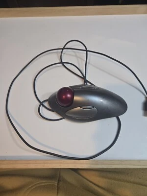 Logitech Trackman Marble USB T-BC21 Mouse Works Right Click Sticks A Little  - Image 1 of 4