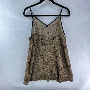 Lane Bryant Intimates 18 20 Lencería Negro Dorado Encaje Babydoll Camisa de Noche Camiseta sin Mangas - Imagen 1 de 7