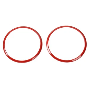 Fits 2008-2014 Jeep Wrangler JK Red Car Roof Speaker Cover Trim Ring - Picture 1 of 3