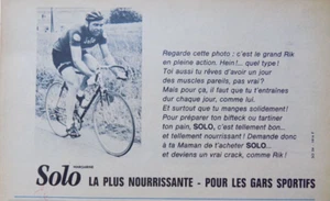 Publicité presse (advertising) : margarine Solo - cycliste Rik Verbrugghe - Photo 1/1