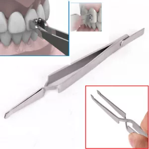 1 Dental Direct Bracket Holder Orthodontic Bonding Serrated Instruments Tweezers - Picture 1 of 11