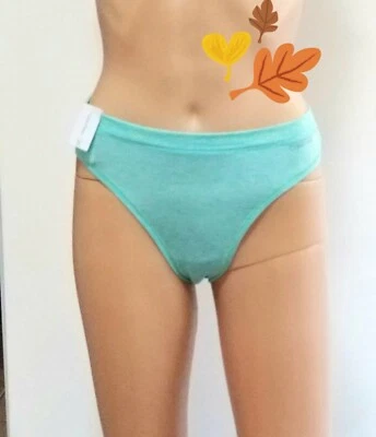 CALVIN KLEIN BIKINI LOGO SUAVE ELÁSTICO VERDE MENTA PANTY MUJER TALLA XL NUEVO WT  Foto 1 de 4