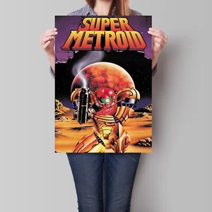 Super Metroid Poster Samus Retro Gaming Art A2 A3 - Picture 1 of 5