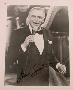 Frank Sinatra 8x10" Vintage Photo Singer Actor Picture SECRETARIAL SIGNATURE - Picture 1 of 2