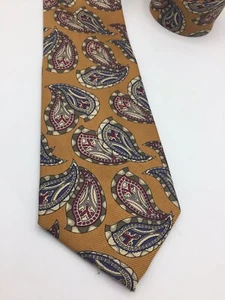 Jos. A. Bank Vintage Yellow 100% Silk Classic 57” Tie - Picture 1 of 5
