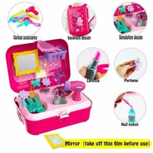 Set Giocattolo Trucco -21 Pezzi,Stile Zaino per Bambine Gioco - Foto 1 di 5