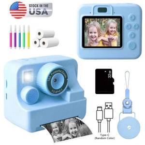 Instant Print Camera For Kids 2.4 Inch IPS HD Screen 1080P Kids Instant Camera - Picture 1 of 12
