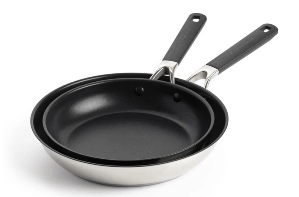 KitchenAid 2er-Bratpfannenset mit Keramik-Antihaftbeschichtung (CC005707-001) - Bild 1 von 3