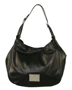Ralph Lauren Purple Label Black Leather Nappa Stirrup Hobo Bag New $1750 - Picture 1 of 5