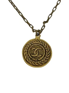 CHANEL Necklace Coco -- Ladies' Mark with GLD Top Used - Picture 1 of 5