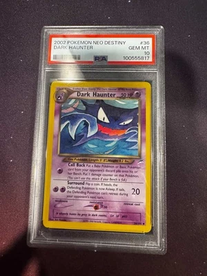 2002 Pokemon Neo Destiny #36/105 Dark Haunter PSA 10 GEM MINT - Image 1 of 2