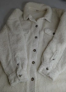 Style & Co Women’s Cream Colored Sherpa Fleece Jacket 3XL Excellent Condition - Picture 1 of 4