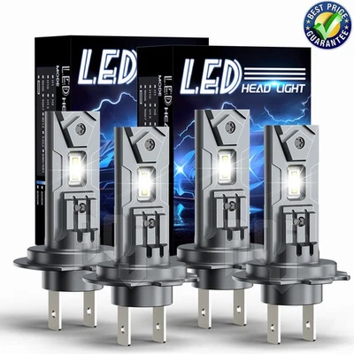 For Mercedes-Benz C300 C350 E350 S500 4X LED Headlight High&Low Bulbs Kit 6500K - Image 1 of 4