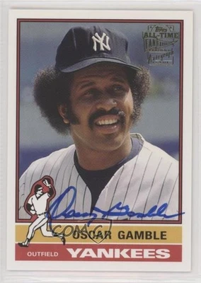 2005 Topps All-Time Fan Favorites Auto Oscar Gamble #FFA-OG Auto - Image 1 of 2