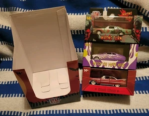 m2 machines 1/64 Halloween Lot Of 3 - Plymouth Cadillac Mercury with Sleeve - Picture 1 of 13