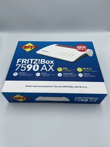 FRITZ!Box 7590 AX V2 Wi-Fi 6 DSL Modem Router with Gigabit LAN – Factory Sealed - Picture 1 of 4