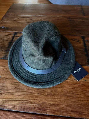 Sombrero Empacador de Lana Filson Verde Caza PEQUEÑO Mackinaw Sombrero de Vaquero 6-3/4 a 6-7/8 Foto 1 de 4