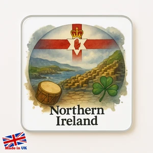 Northern Ireland Fridge Magnet: Cute Handmade Travel Souvenir Gift - Picture 1 of 5