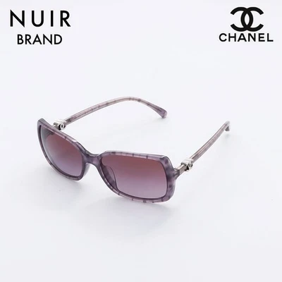 Gafas de sol cuadradas de acetato púrpura Chanel 5176-A lentes degradadas para mujer logotipo CC Foto 1 de 4