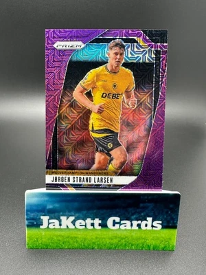 2024-25 Panini Select EPL - Jorgen Strand Larsen #219 Purple Mojo /25 - Wolves - Image 1 of 2