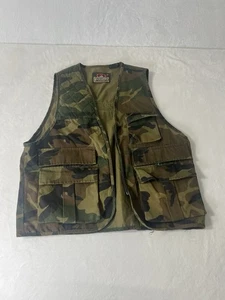 Greatland Hunting Vest Mens Size Medium Multi Camo Duck Fowl Shooting Utility - Picture 1 of 6