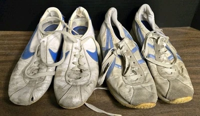Vtg 1970's Nike SWOOSH Asics Tiger Running Shoes Old Distressed Grunge Prop Run - Image 1 of 4