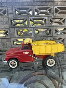 Vintage 70er Jahre TONKA Original Muldenkipper Pressstahl rot/gelb 13190 - Bild 1 von 13