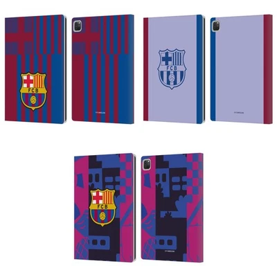 OFFICIAL FC BARCELONA 2021/22 CREST KIT LEATHER BOOK WALLET CASE FOR APPLE iPAD - Image 1 of 4